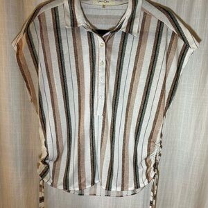 Eden & Olivia Multicolor Striped Button-Down Shirt